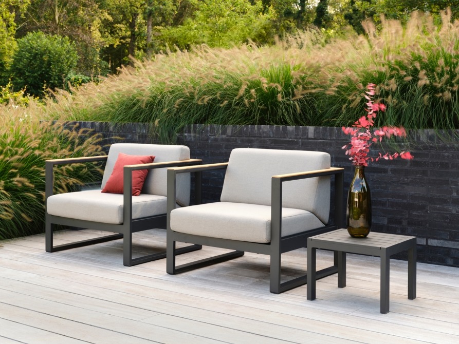 Modular lounge chairs Landscape Teak on terrace