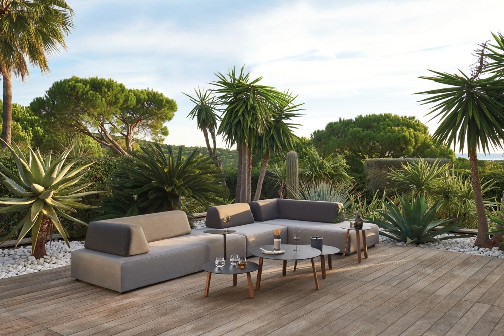 Sunset modular lounge set on terrace